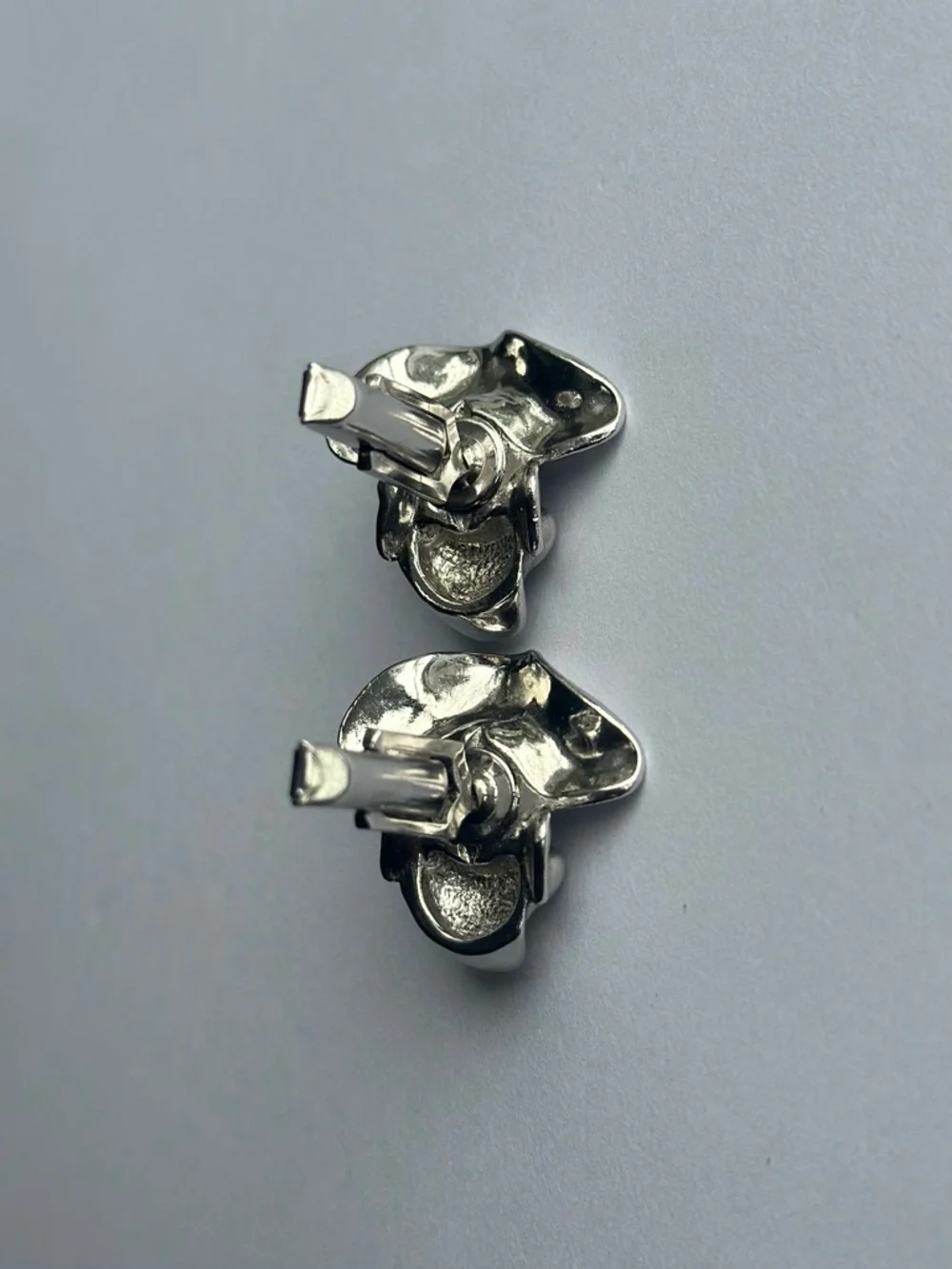Swank Pirate Skull Silver Cufflinks - Men Accessories